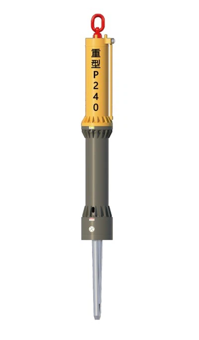 Cuneo di divisione idraulico montato sull'escavatore P240 per pietre e calcestruzzo, azionato dall'escavatore